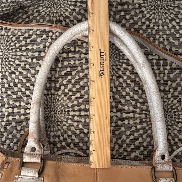 Bed Stu Rockababy Leather Cashew Rustic Nectar Lux Satchel Bag - Picture 8 of 16